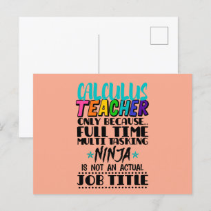 Postal Calcular docente sólo porque multitarea a tiempo c