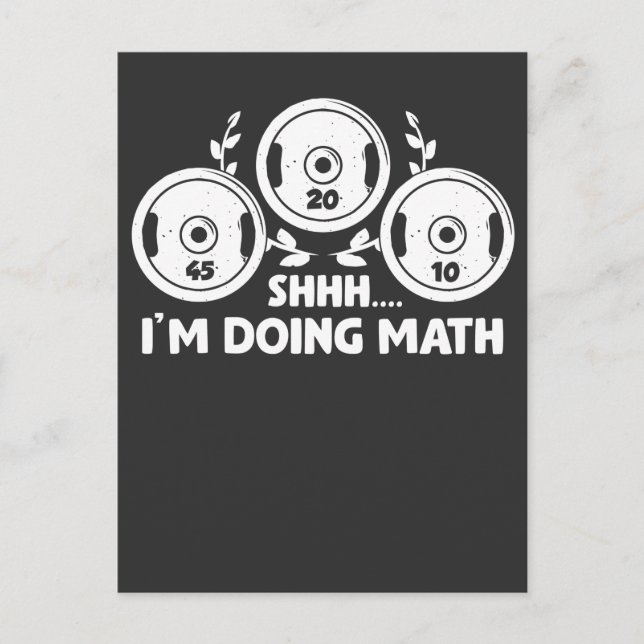 Postal Cálculo de los pesos de la matemática de la aptitu (Anverso)