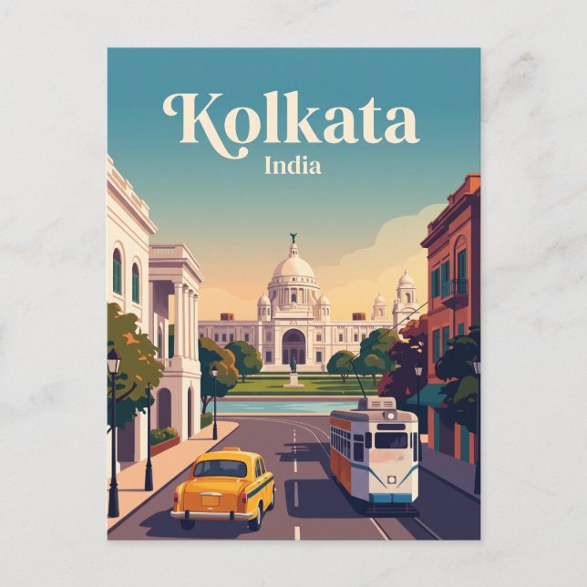 Postal Calcuta, India (Anverso)