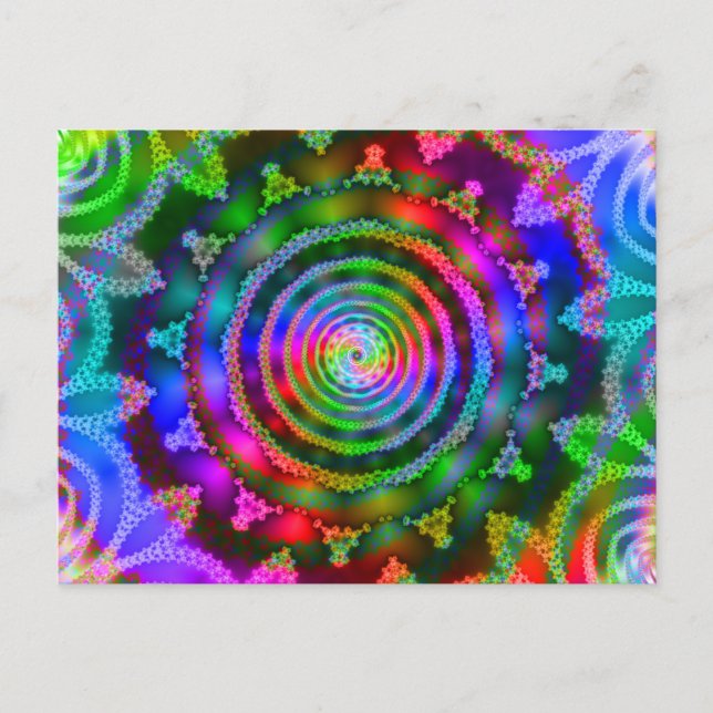 Postal Caleidoscopio Brillante (Anverso)
