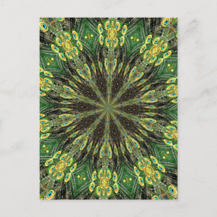 Postal Caleidoscopio de Feather Peacock 2