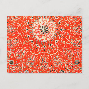 Postal Caleidoscopio geométrico Mandala