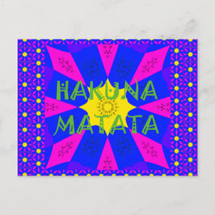 Postal Caleidoscopio Vibrante: Hakuna Matata Hermoso Amaz
