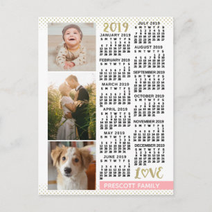 Postal Calendario 2019 (Consulte Descripción de la nueva