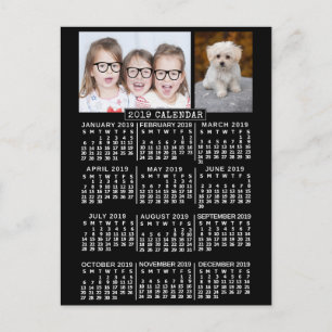 Postal Calendario 2019 (Consulte Descripción de la nueva