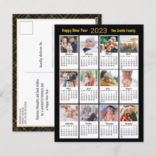 Postal Calendario 2023 12 Foto Modern Family Gold Script