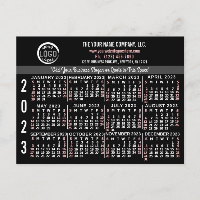 Postal Calendario 2023 (Consulte Descripción de la versió (Anverso)