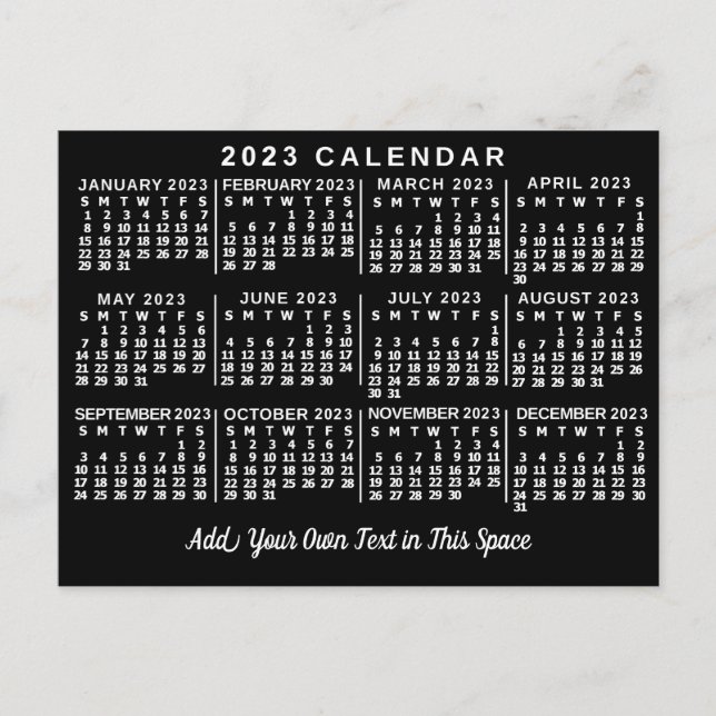 Postal Calendario 2023 (Ver Descripción para la versión m (Anverso)