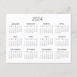 Postal Calendario 2024