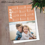 Postal Calendario 2025 - foto vertical en la parte inferi<br><div class="desc">Un calendario 2025 moderno y básico con tu foto vertical favorita. Usa una foto con el tema en la parte inferior 1/3 de la foto.</div>