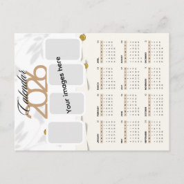 Postal calendario 2026 con imagen