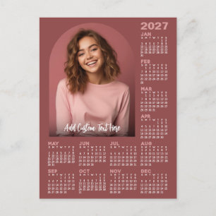 Postal Calendario 2027 con Foto - Año Completo