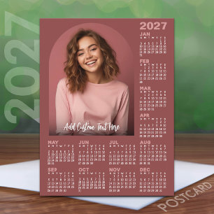 Postal Calendario 2027 con Foto - Año Completo