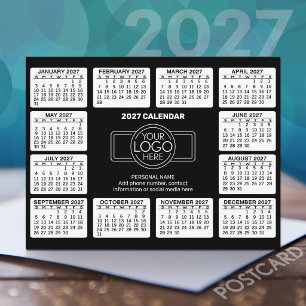 Postal Calendario 2027 con información de contacto del lo