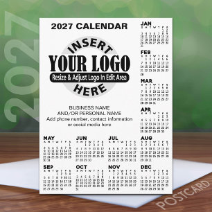 Postal Calendario 2027 con información de contacto del lo