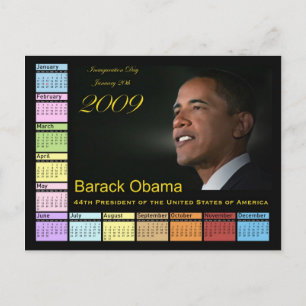 Postal Calendario Barack Obama