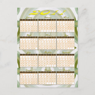 Postal Calendario de 2011