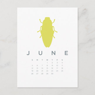 Postal Calendario de 2011 - junio