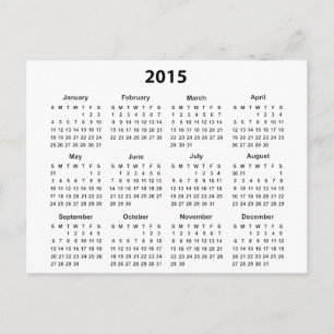 Postal Calendario de 2015