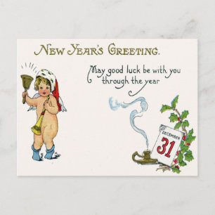 Postal Calendario de Ángel Querubín Holly Campana Cuerno