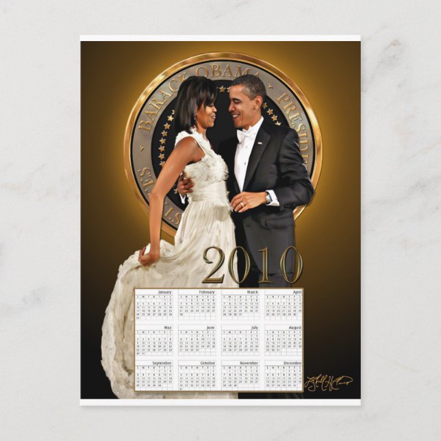 Postal Calendario de baile 2010 (Anverso)