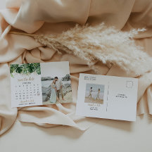 Calendario De Bodas De Playa Guardar La Foto De Fe