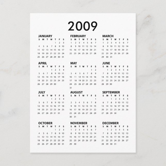 Postal Calendario de bolsillo de Obama - Multitud en la i (Anverso)
