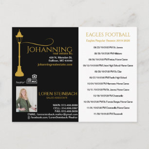 Postal Calendario de Fútbol Inmobiliario Post Lamp