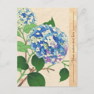 Postal Calendario floral de Shodo de Kawarazaki
