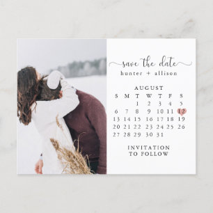 Postal   Calendario Guardar la fecha