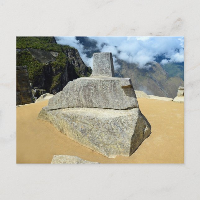 Postal Calendario Inti Watana en Machu Picchu, Perú (Anverso)