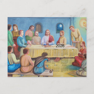 Postal Calendario La Última Cena 2026