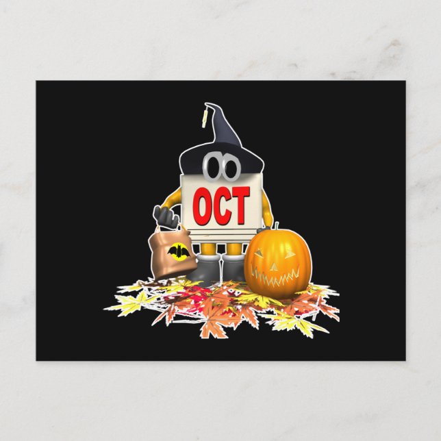 Postal Calendario-Lindo-Octubre (Anverso)