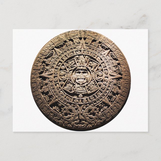 Postal Calendario MAYAN 21 de diciembre de 2012 (Anverso)