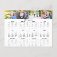 Calendario mensual de Collage de fotos de familia 