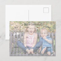 Calendario mensual de la familia de personalizados