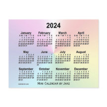 Calendario Mini Arco Iris 2024 de Janz