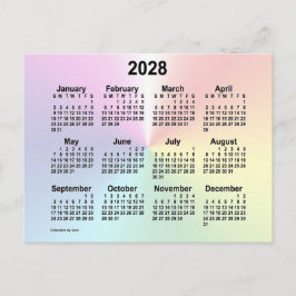 Postal Calendario Mini Cloud Rainbow 2028 de Janz