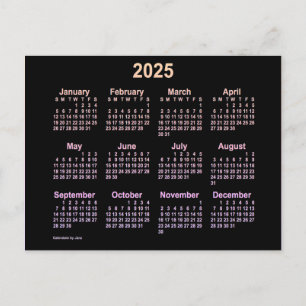 Postal Calendario Mini Ipanema 2025 de Janz