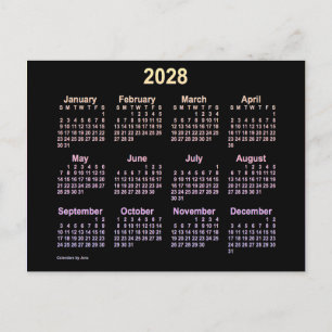 Postal Calendario Mini Neon Ipanema 2028 de Janz