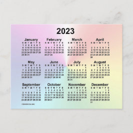 Postal Calendario Mini Nube Arcoíris 2023 de Janz
