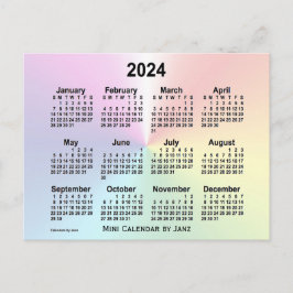 Postal Calendario Mini Nube Arcoíris 2024 de Janz