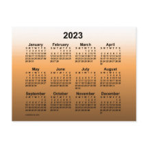 Calendario Miniatura de Oro Desvanecido 2023 de Ja