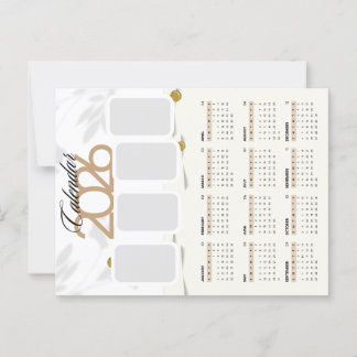 Postal calendario personalizado 2026