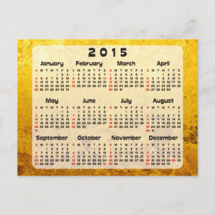 Postal Calendario personalizado + tu propia foto / fondo