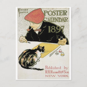 Postal Calendario poster 1897