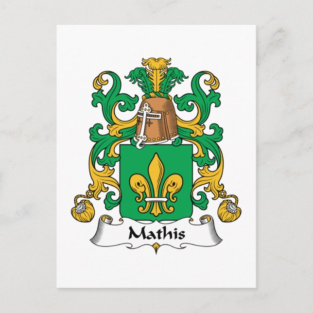 Postal Calentamiento de la familia Mathis (Anverso)