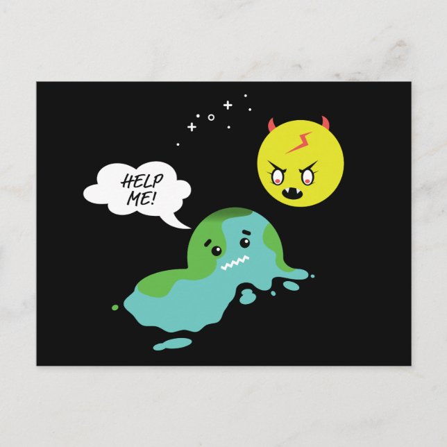 Postal Calentamiento global (Anverso)