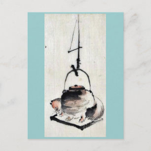 Postal Caleta de té para pesadilla Ukiyoe