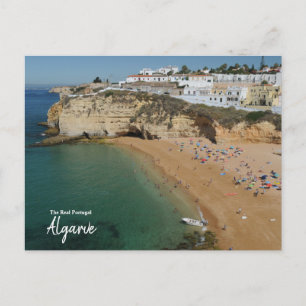 Postal Caleta en Carvoeiro Portugal
